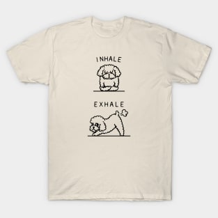 Inhale Exhale Toy Poodle T-Shirt